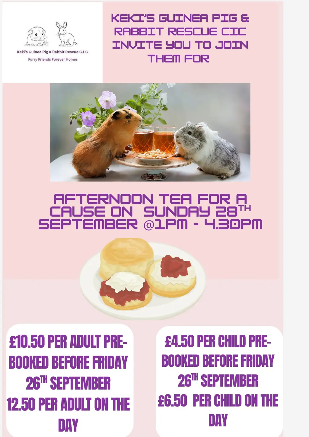 Afternoon Tea – Sunday 28th September poster