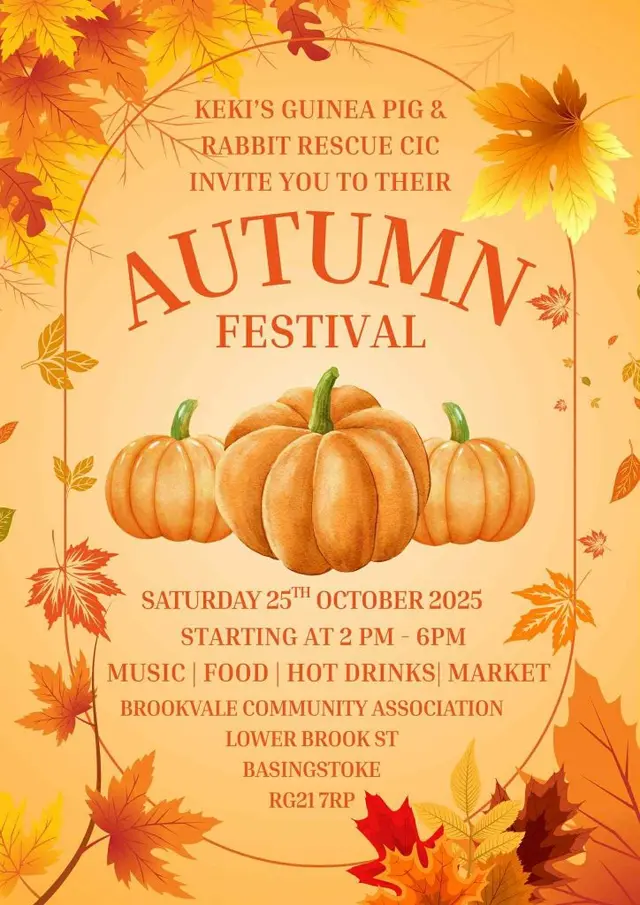 Autumn festival event details: Saturday 25th October 2025