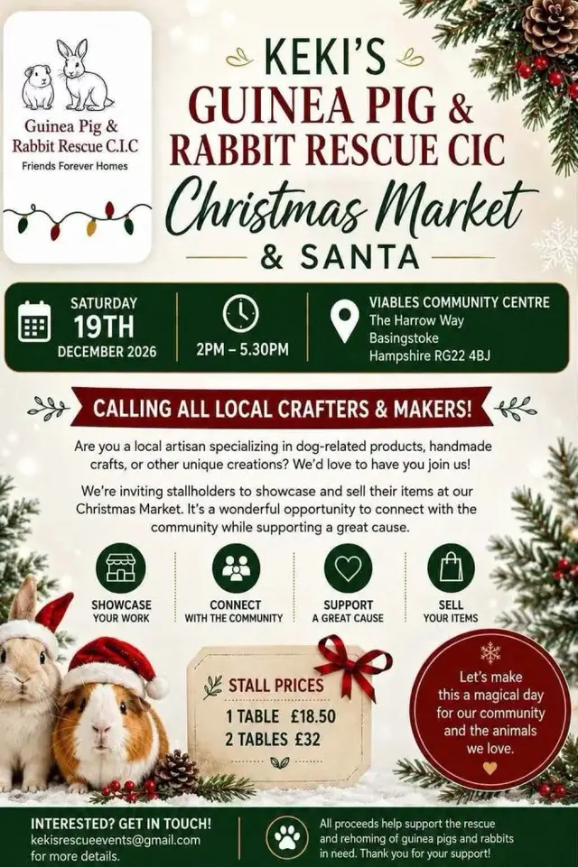 Christmas Market & Santa poster 19 December 2026