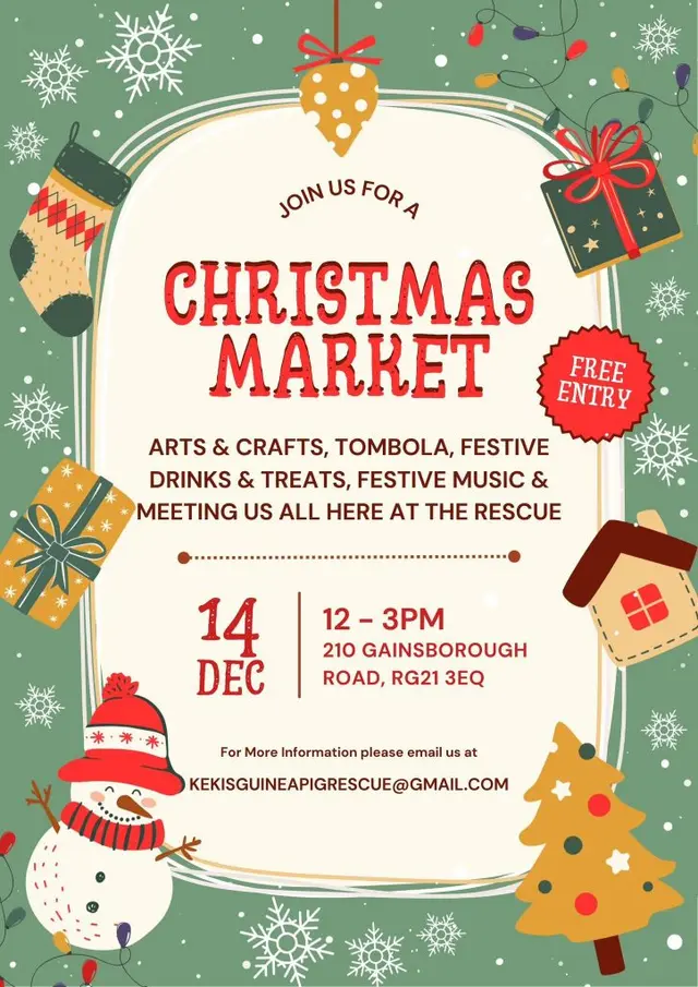 Join us for a Christmas Market on 14 December 2025
