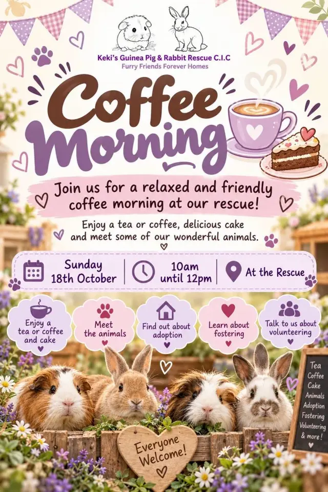 Coffee Morning – Sunday 18th October poster