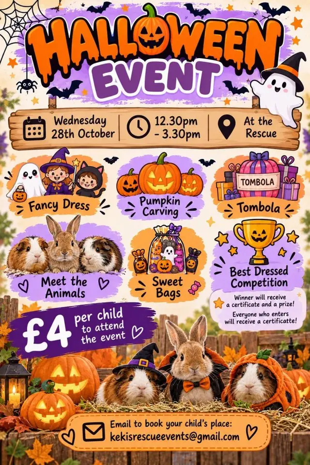 Halloween Event – Wednesday 28th October poster